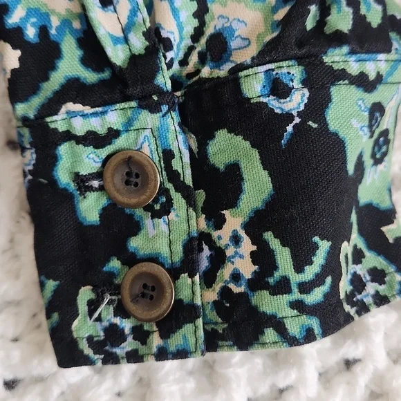 Charter Club Women's Jacket Size P/S Floral Green - Picture 13 of 13